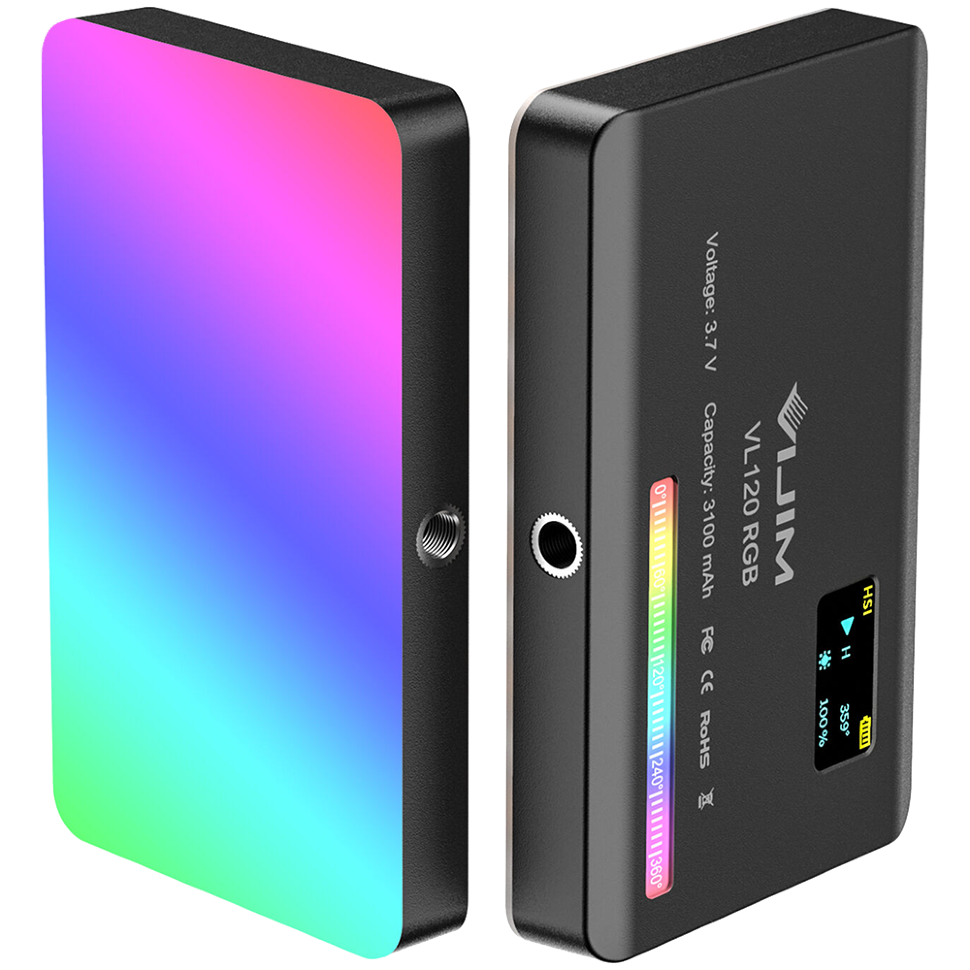 Осветитель Ulanzi VL120 RGB Чёрный (Уцененный кат.А) 