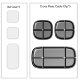 Держатель для проводов Baseus Cross Peas Cable Clip Черный - Изображение 61049