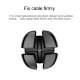 Держатель для проводов Baseus Cross Peas Cable Clip Черный - Изображение 61052