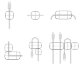 Держатель для проводов Baseus Cross Peas Cable Clip Черный - Изображение 61055