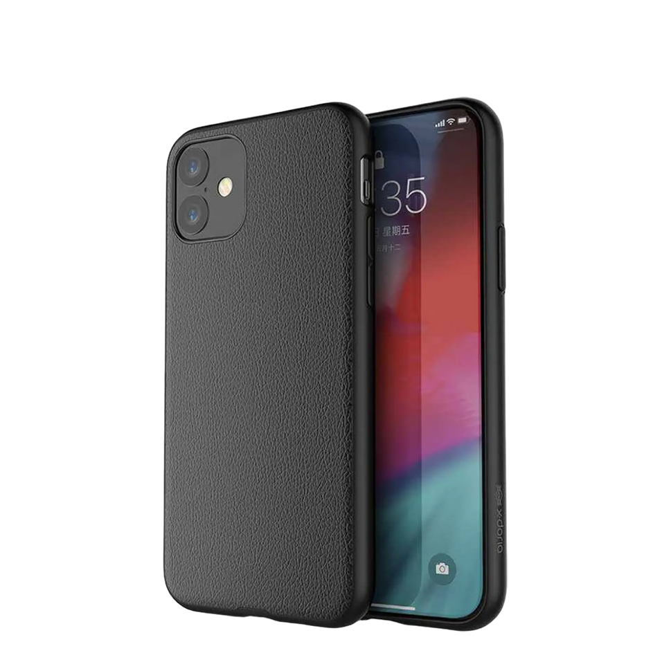 Чехол X-Doria Dash Air для iPhone 11 Чёрная кожа 