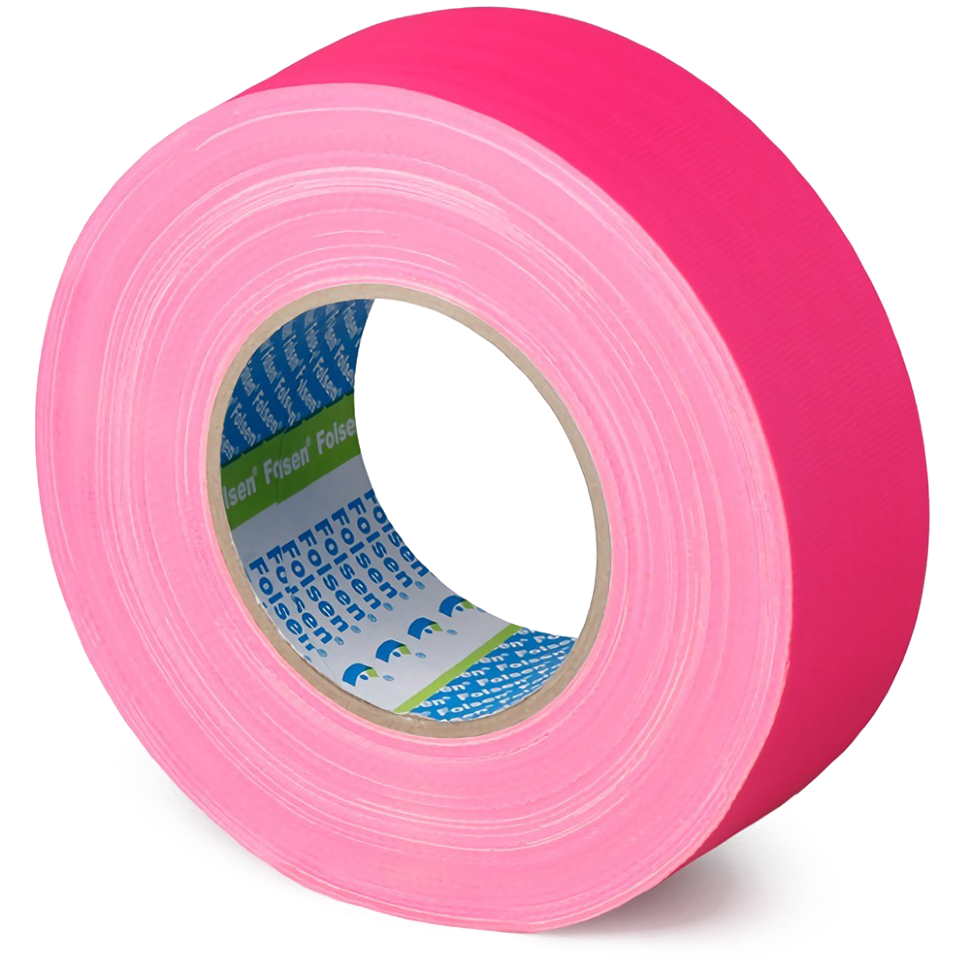 Gaffer tape флуоресцентный Folsen Premium FL 48мм Розовый 