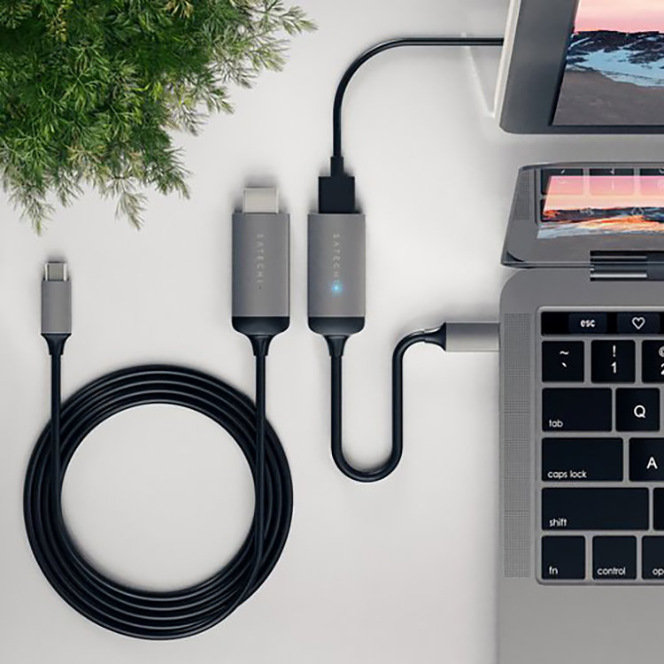 

Кабель Satechi Type-C - HDMI 4K 60Hz 1.8м Серый ST-CHDMIM