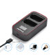 Зарядное устройство KingMa Dual Battery Charger для DMW-BLK22 - Изображение 274090