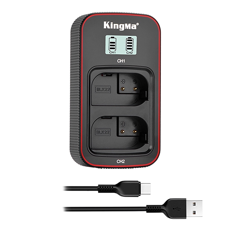 

Зарядное устройство KingMa Dual Battery Charger для DMW-BLK22 BM058-BLK22