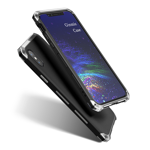 Чехол Ginmic Solies для iPhone Xs Max Черно-Серебряный 