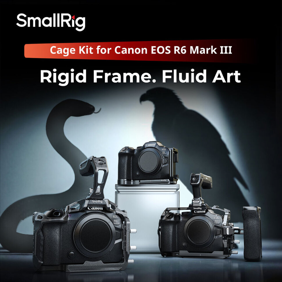 

Клетка SmallRig 5953 HawkLock Half для Canon R6 Mark III / Mark II / R5 Mark II