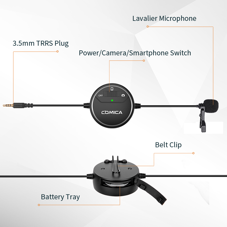 Микрофон петличный CoMica SigLav V03