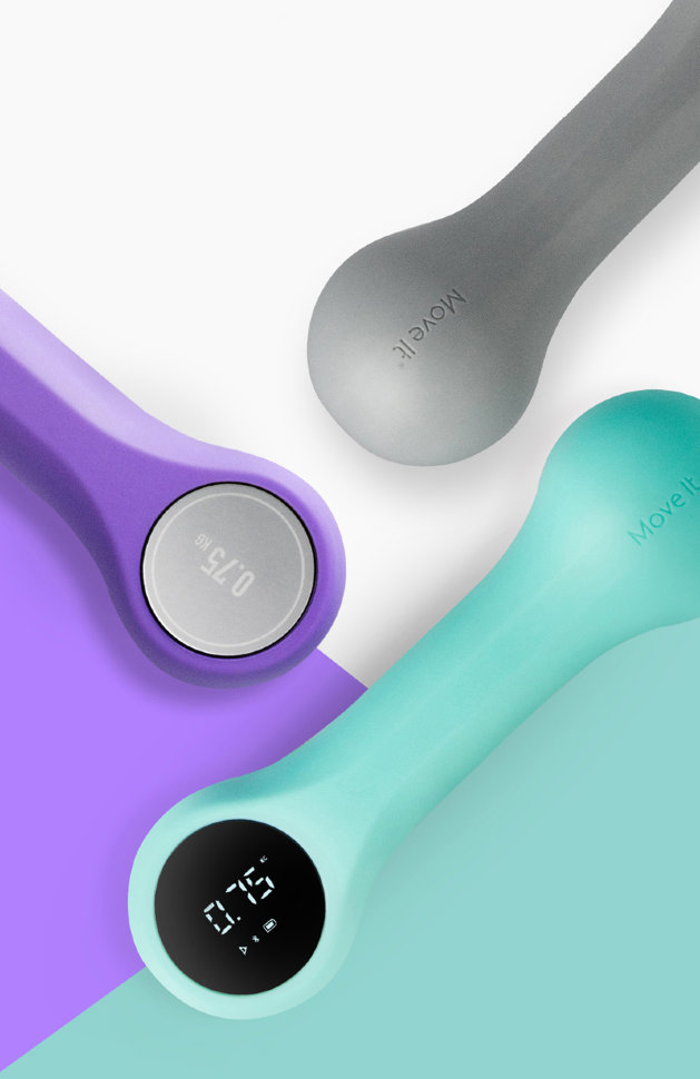 Умные гантели Move It Beat 05 кг Серые