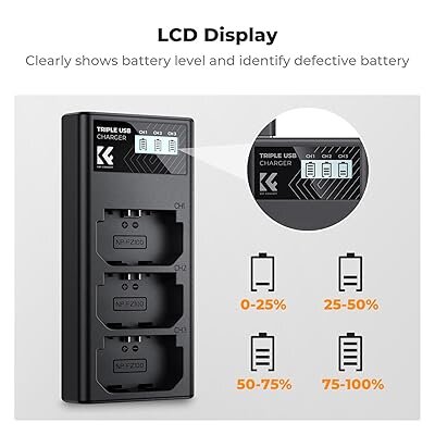 

Зарядное устройство K&F Concept Triple Slot для NP-FZ100 KF28.0061