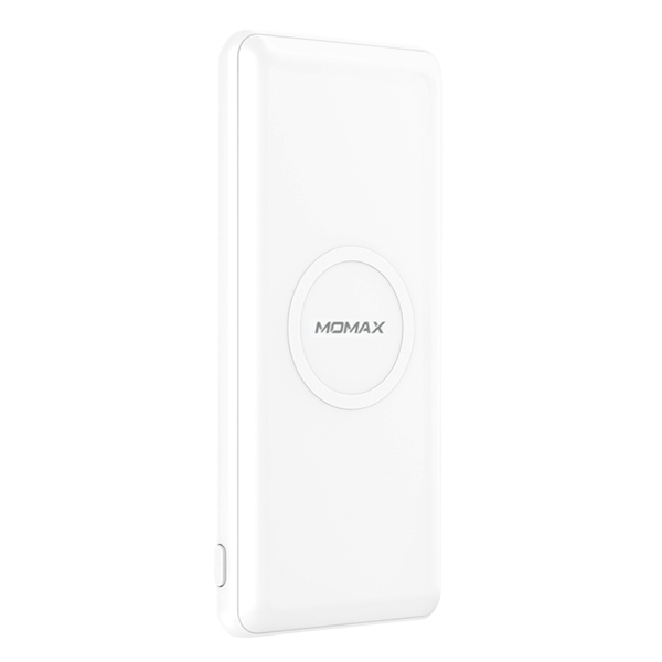 Внешний аккумулятор с беспроводной зарядкой Momax Q.Power Minimal 10000mAh Белый 