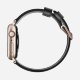 Ремешок Nomad Modern Slim для Apple Watch 38/40 мм Чёрный с золотой фурнитурой - Изображение 93664