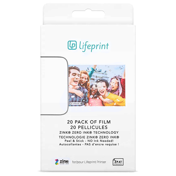 Фотобумага для принтера LifePrint PH30 (3 x 4.5) 20 штук 