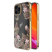 Артикул: 21927. Чехол PQY Butterfly для iPhone 12 Pro Max Розовый/Золотой