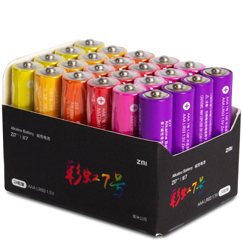 Батарейки ZMI Rainbow ZI7 AAА (24шт) 