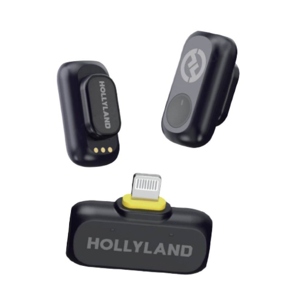 Радиосистема Hollyland Lark A1 Mini Duo (Lightning) Серая 