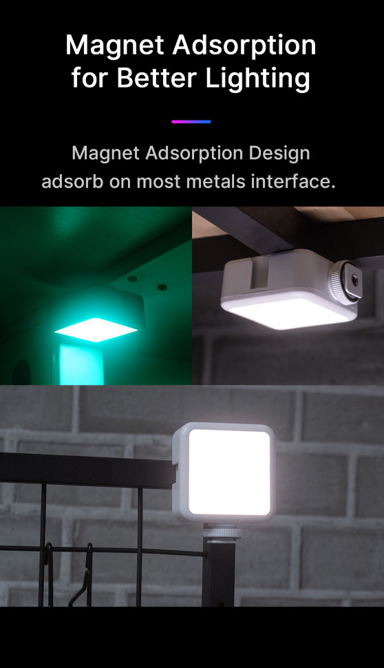 Осветитель Ulanzi VL49 RGB Белый 2586