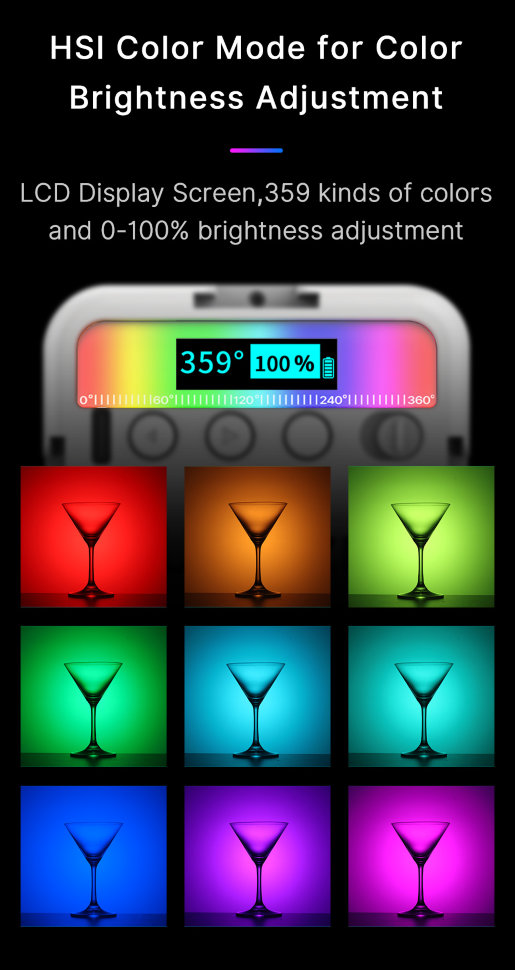 Осветитель Ulanzi VL49 RGB Белый 2586