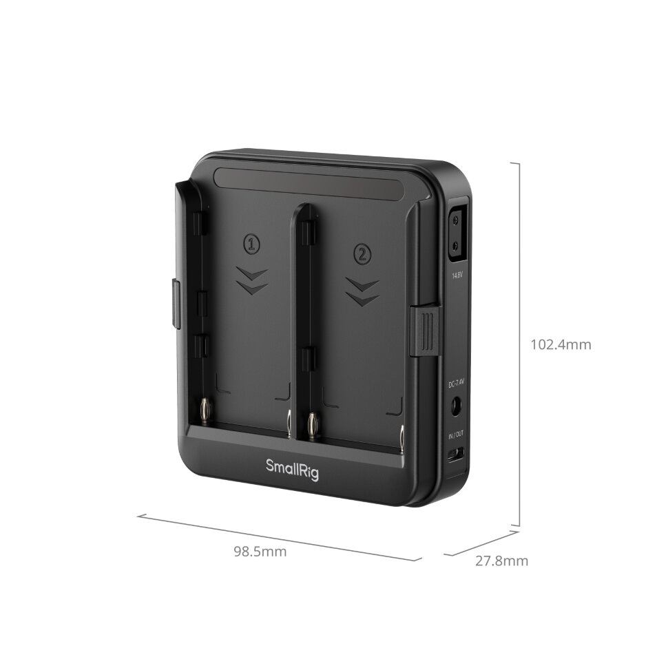 

Батарейная площадка SmallRig 5536 для NP-F x2 (Hot‑Swap UPS)