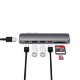 Хаб Satechi Aluminum Pro Hub для Macbook Pro (HDMI, Type-C Thunderbolt 3, SD, microSD, 2 x USB 3.0) Серебро - Изображение 201786