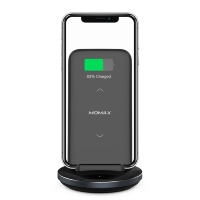 Артикул: 82329. Внешний аккумулятор с беспроводной зарядкой Momax: Q.Power PRO 8000 мАч Чёрный (Уцененный кат.А)