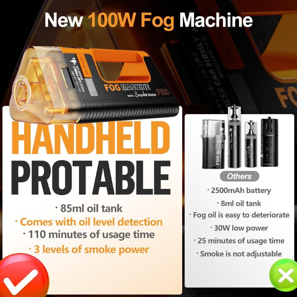 

Портативный генератор дыма LensGo Smoke Master Pro