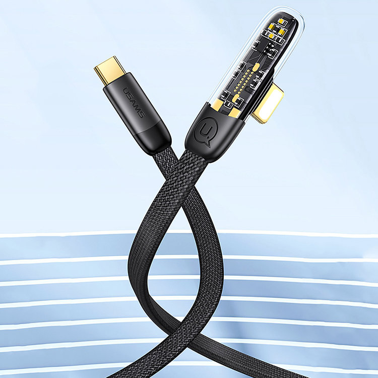 

Кабель USAMS US-SJ583 Type-C - Lightning PD 20W 1.2м Чёрный SJ583USB01