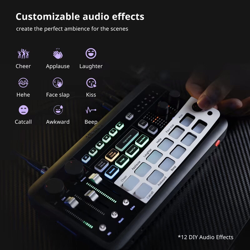 

Внешняя звуковая карта Ulanzi AX01 Live Streaming Sound Card A004