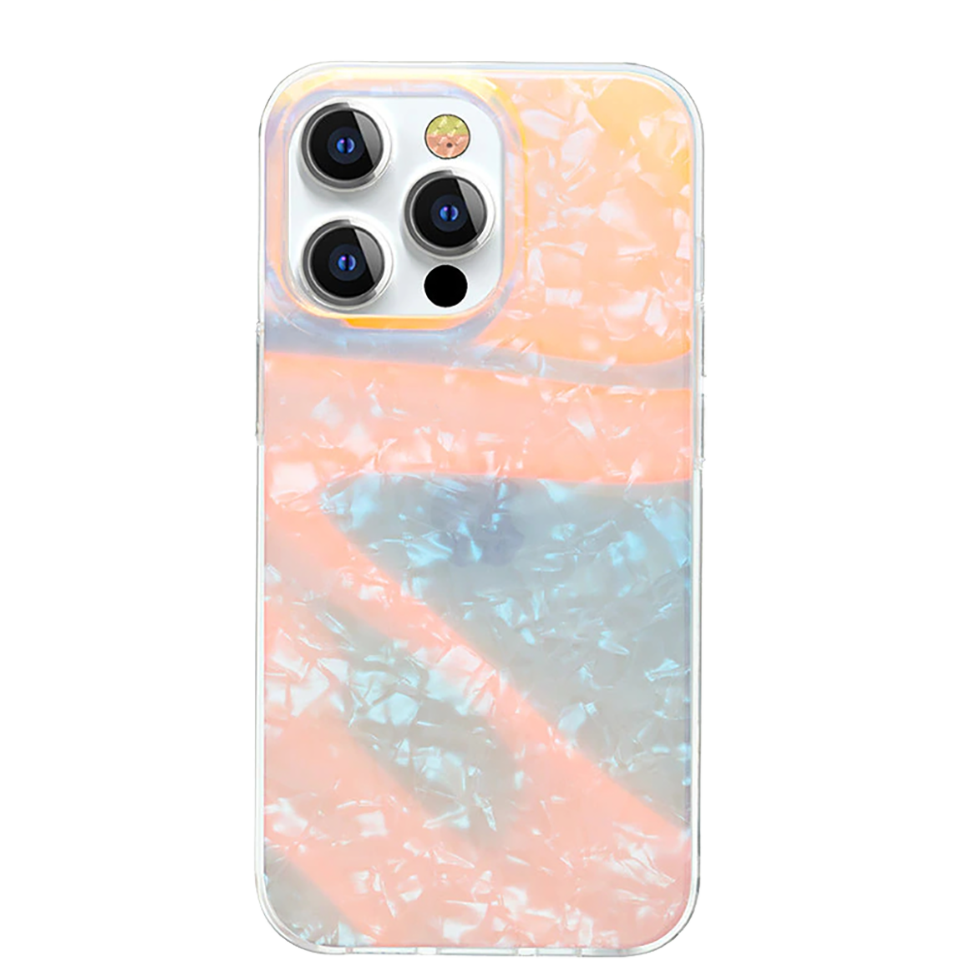 Чехол PQY Epoxy для iPhone 13 Pro Max Розовый 