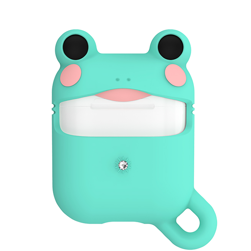 Чехол PQY Adorkable для Apple Airpods Лягушка 