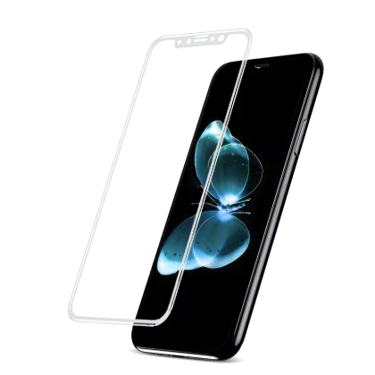 Стекло матовое Baseus 0.23mm Soft 3D для iPhone X Белое 