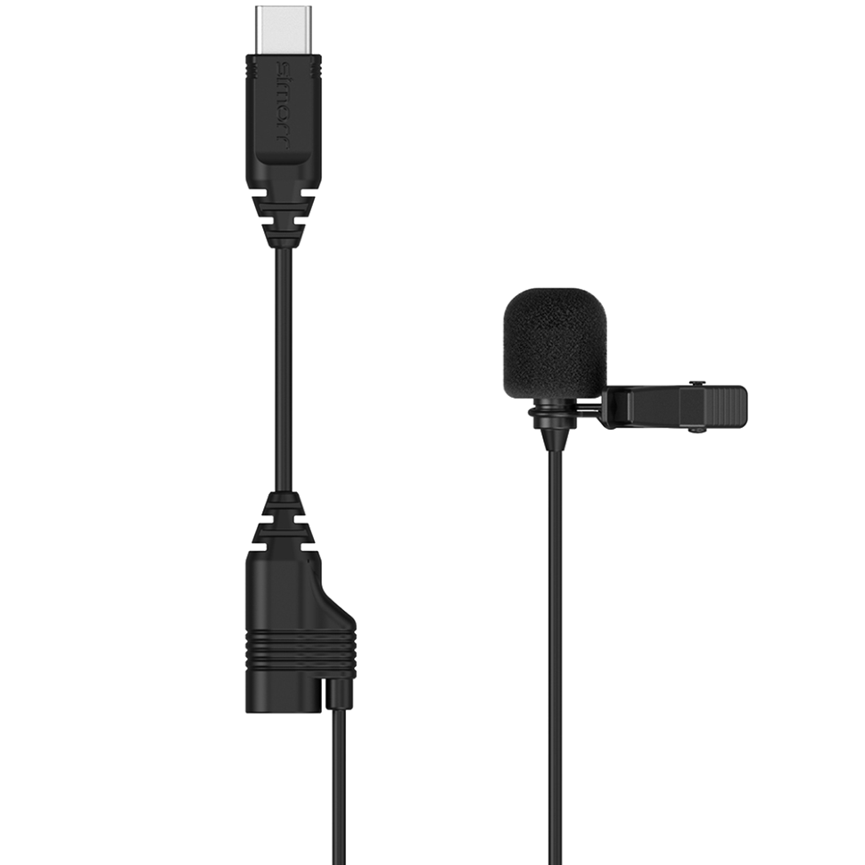 Микрофон петличный simorr Wave L2 3385 Type-C 