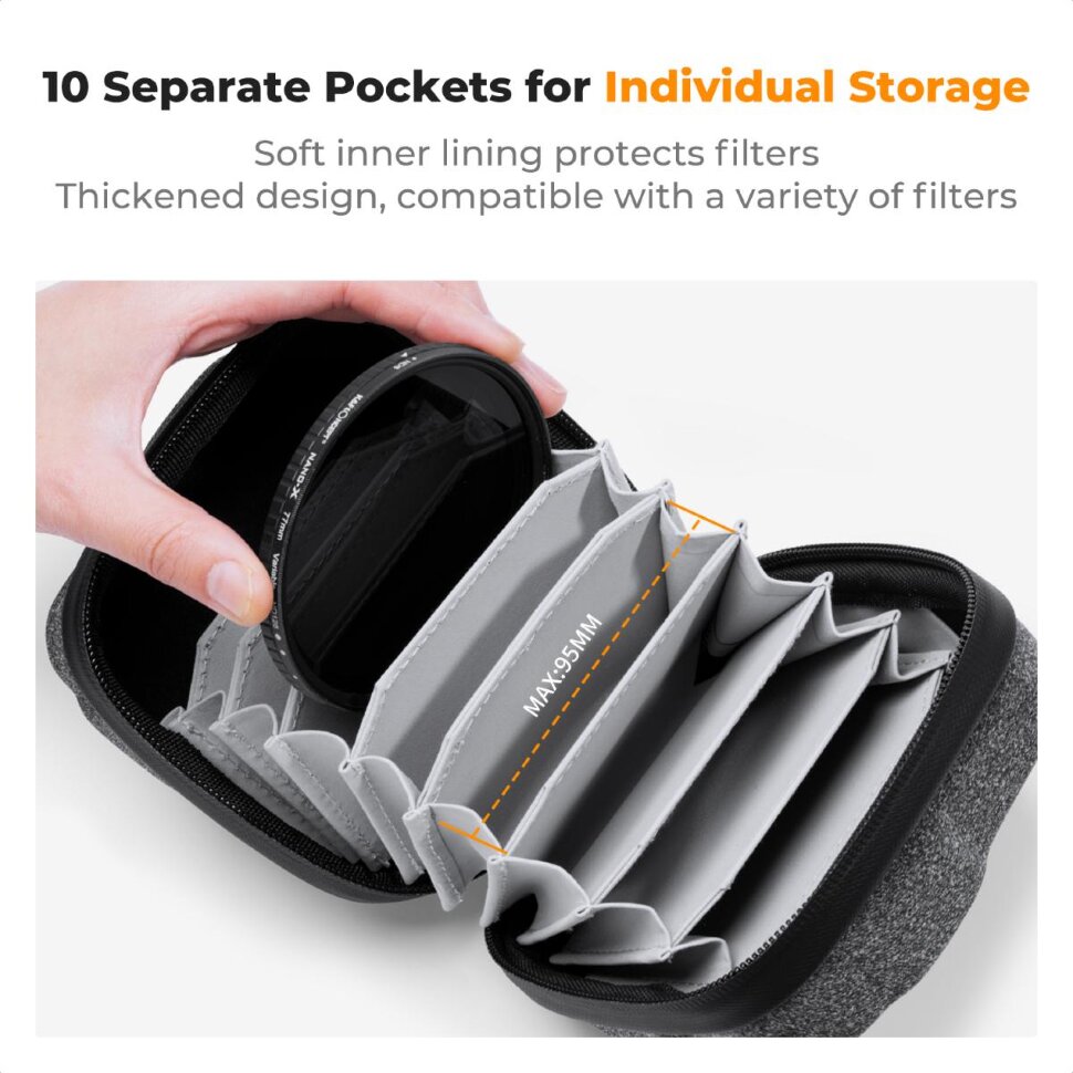 

Кейс для светофильтров K&F Concept Accessories Filter Bag 08 S KF13.185