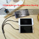 Кабель тройной Baseus Halo 3-in-1 Micro USB+Lightning+Type-C 3.5A 1.2м Красный - Изображение 112617