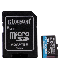 Артикул: 21132. Карта памяти Kingston microSDXC 128Gb V30 UHS-I U3 + SD адаптер