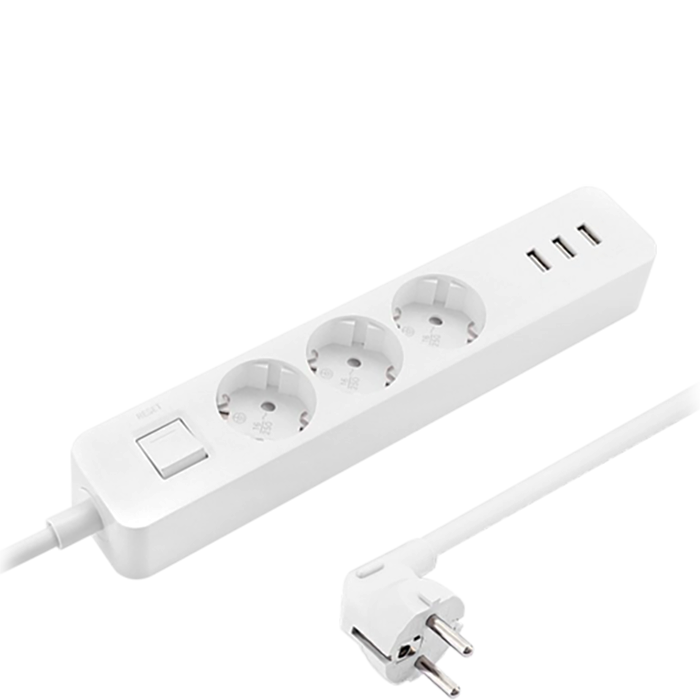 Сетевой фильтр Xiaomi Mi Power Strip (3 розетки + 3 USB) (EU) Белый 