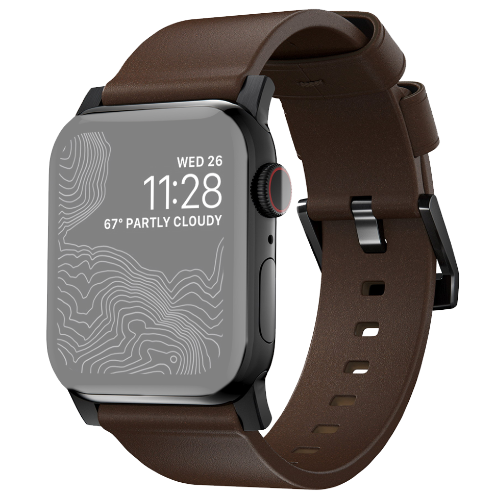 Ремешок Nomad Active Strap Pro для Apple Watch 42/44мм Коричневый с чёрной фурнитурой 