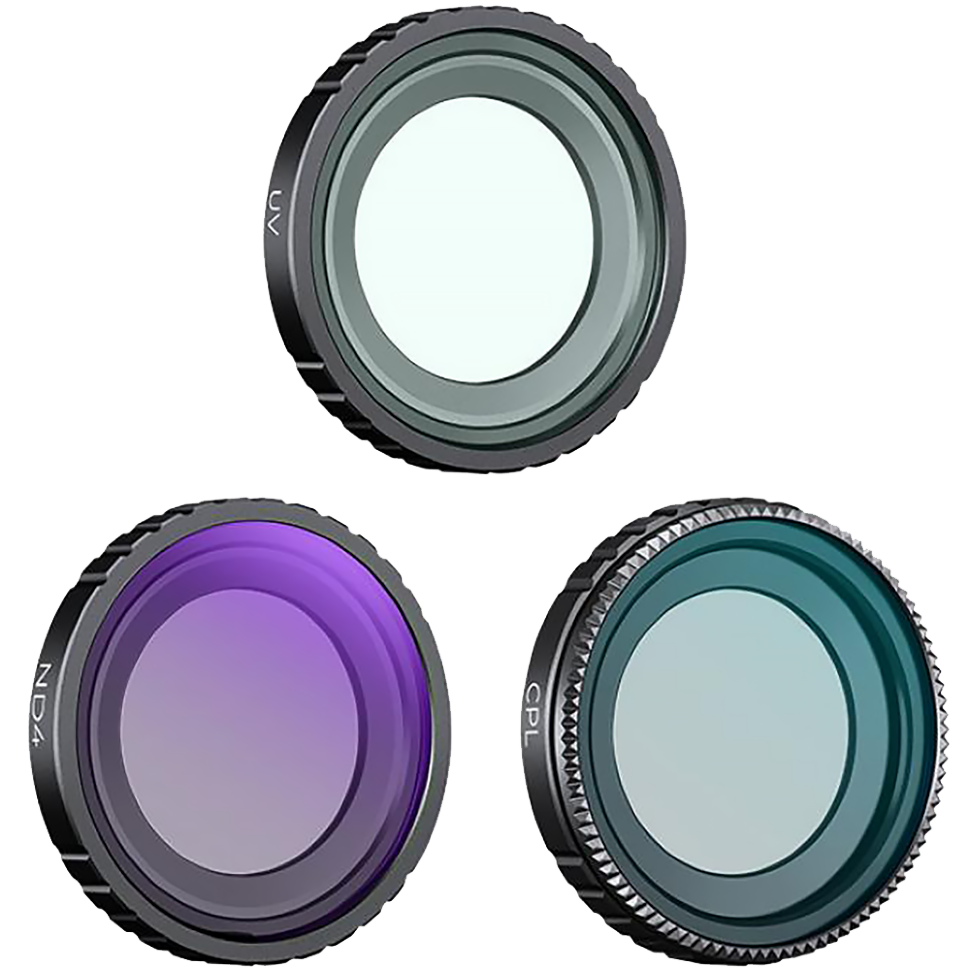 Комплект светофильтров K&amp;F Concept UV+CPL+ND4 для Insta360 GO 3S (3шт) 