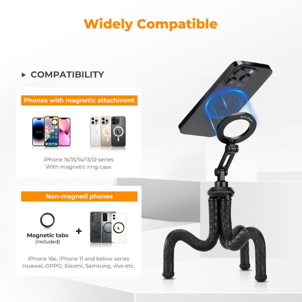 

Штатив K&F Concept MS36 Flexible Magnetic KF09.164