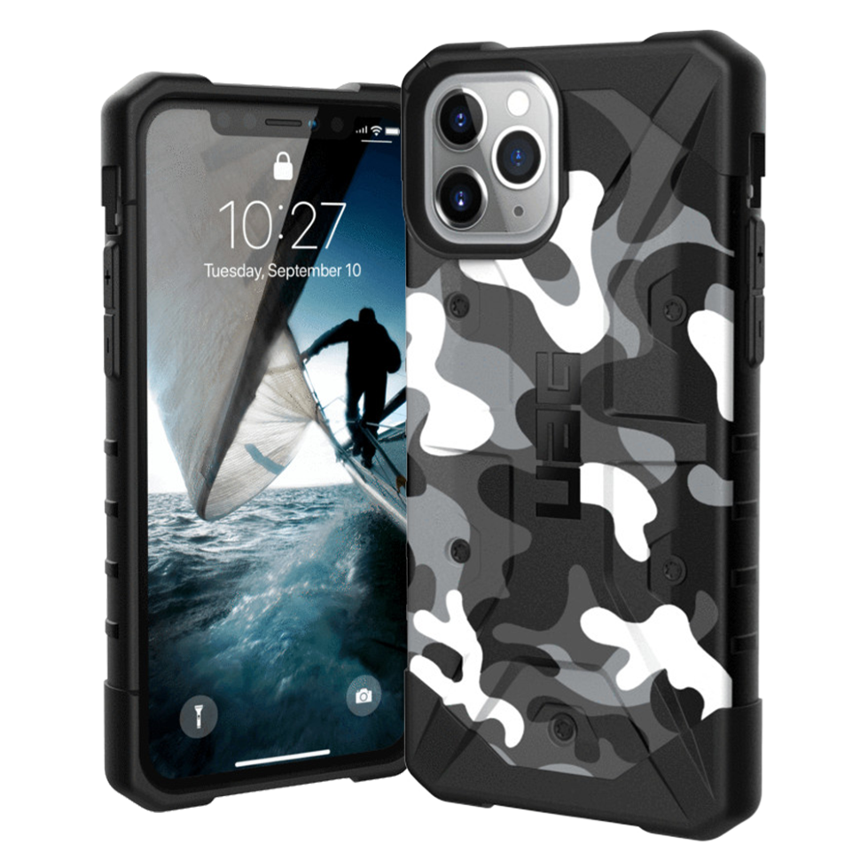 Чехол UAG Pathfinder для iPhone 11 Pro Белый камуфляж 