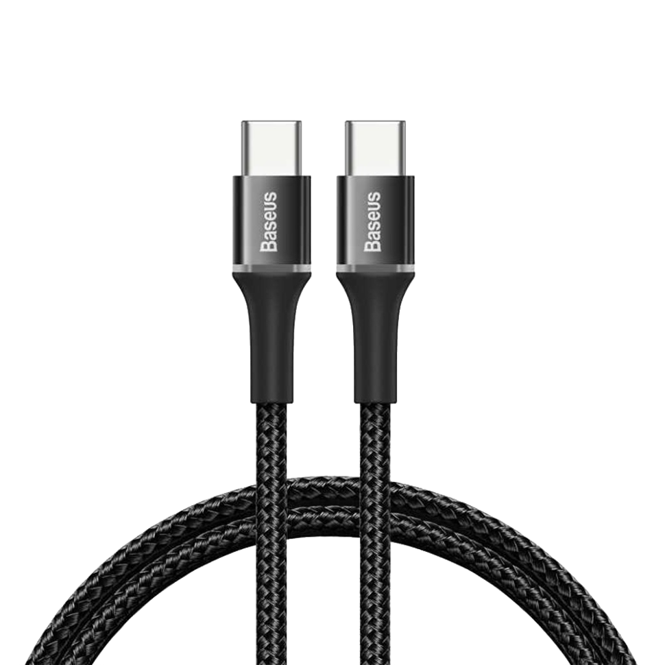 Кабель Baseus Halo Type-C PD2.0 60Вт 20В/3A 0.5м Чёрный 