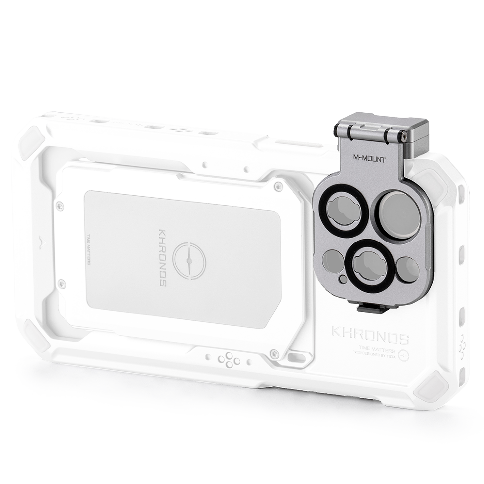 Адаптер Tilta Khronos Lens Adapter для объектива M-mount для iPhone 15 Pro/Pro Max Белый 