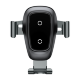 Автодержатель с беспроводной зарядкой Baseus Metal Car Mount Серебро - Изображение 75755