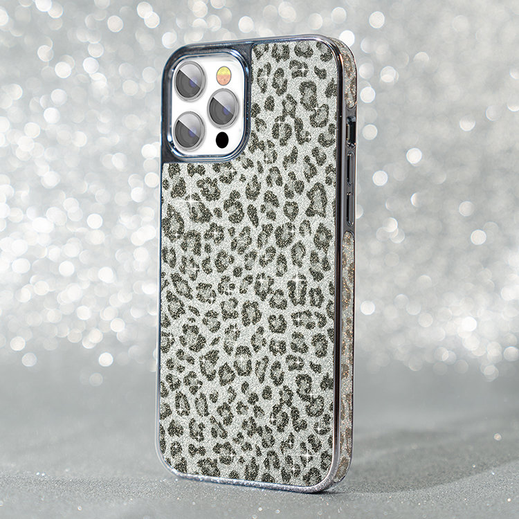 

Чехол PQY Chameleon для iPhone 12/12 Pro Леопард (Серебро) Kingxbar IP 12/12 Pro Chameleon Series-Leopard (S