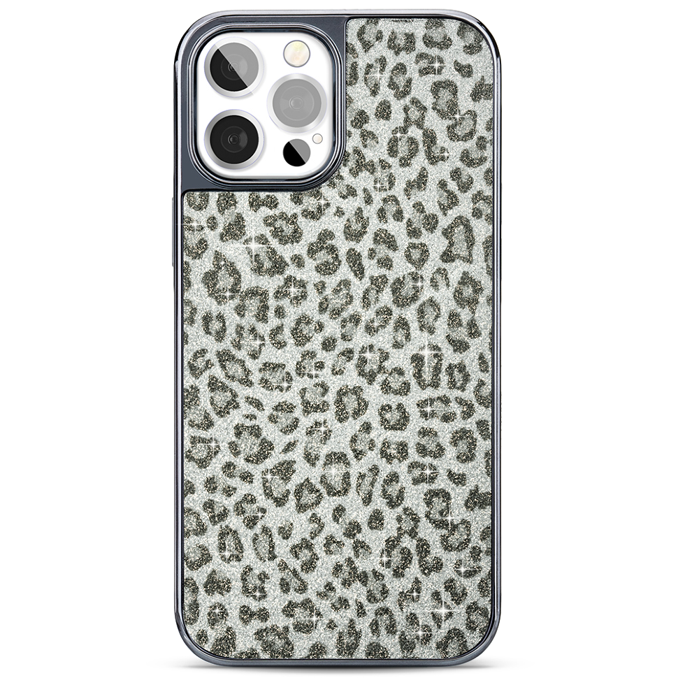 Чехол PQY Chameleon для iPhone 12/12 Pro Леопард (Серебро) 