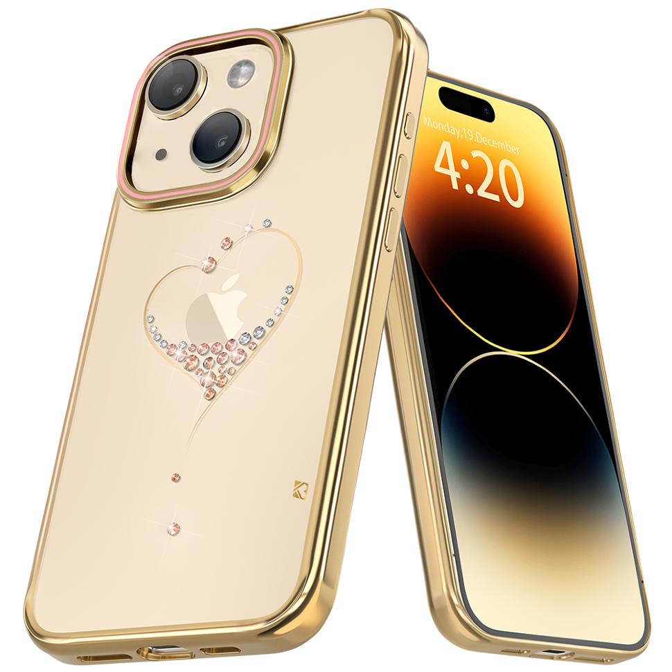Чехол PQY Wish для iPhone 15 Золото 