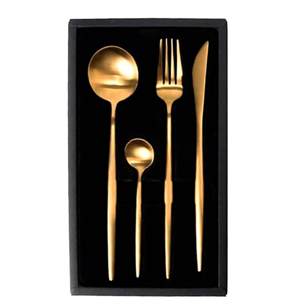 Столовые приборы Maison Maxx Stainless Steel Золотой 