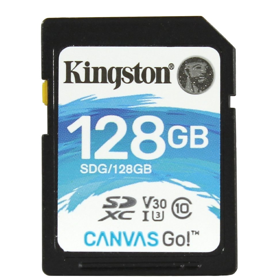 Карта памяти Kingston SDXC 128Gb V30 UHS-I U3 