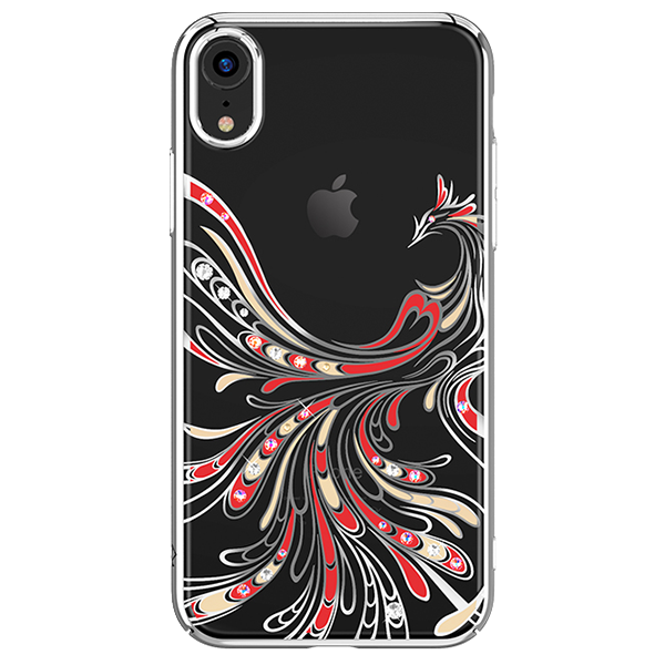 Чехол PQY Flying для iPhone XR Silver Frame 