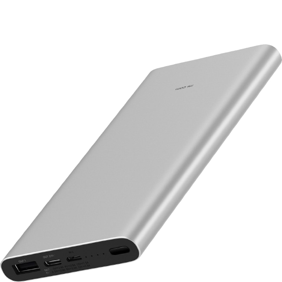 Внешний аккумулятор Xiaomi Mi Power Bank 3 10000мАч Серебро 